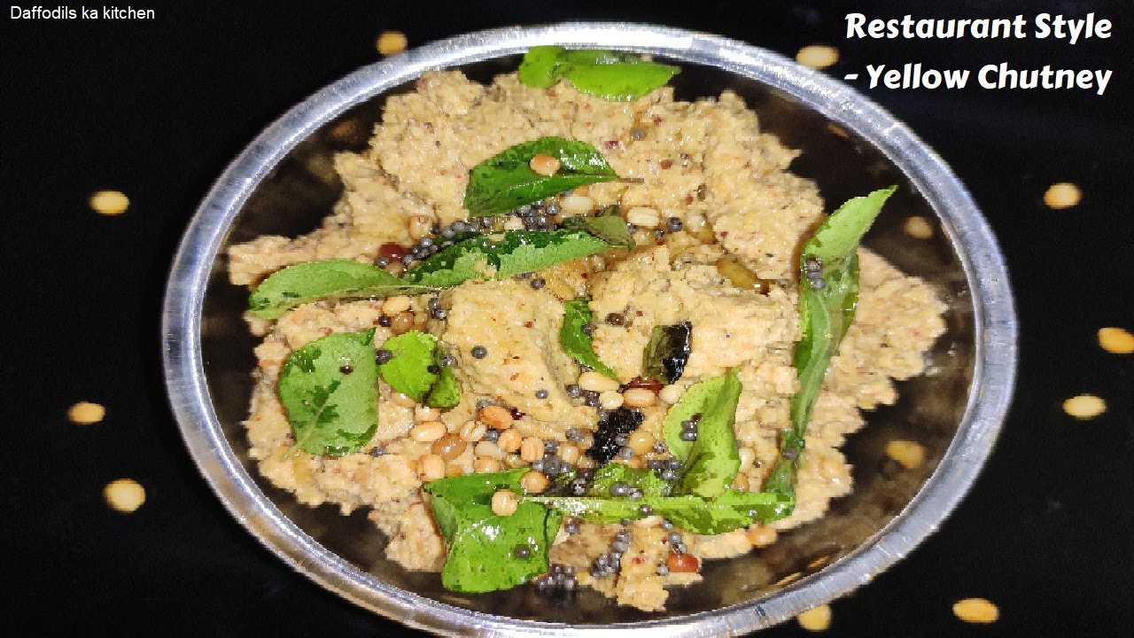 Hotel style - Yellow Chutney