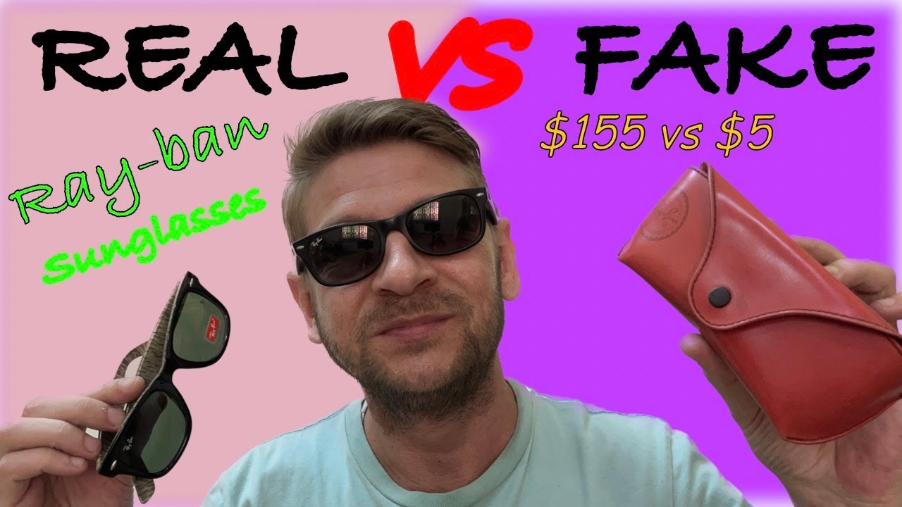 Real vs Fake Rayban sunglasses comparison in Phnom Penh - YouTube