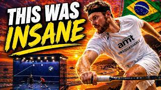 Playing a PRO Squash Tournament on a BEACH...??