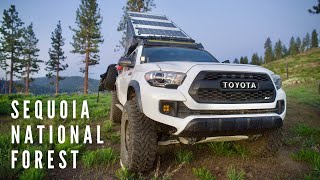 BEST Dispersed CAMPING California | Sequoia National Forest | Tacoma Truck Camper