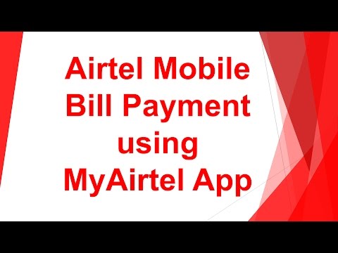 Airtel Bill Payment Online Using MyAirtel App