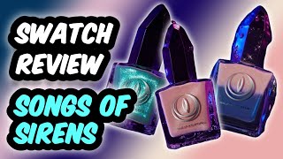mooncat SONGS OF SIRENS Nail Polish Collection | Swatch & Review | Flakies, Thermals, Magnetics