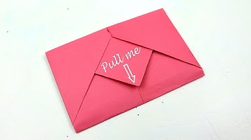 Surprise Envelope folding tutorial - How to make Origami Envelope with Paper