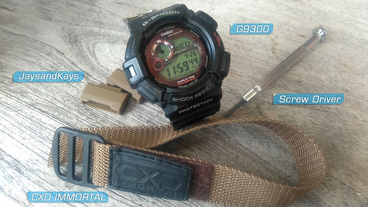 g shock mudman g9300 replacement band