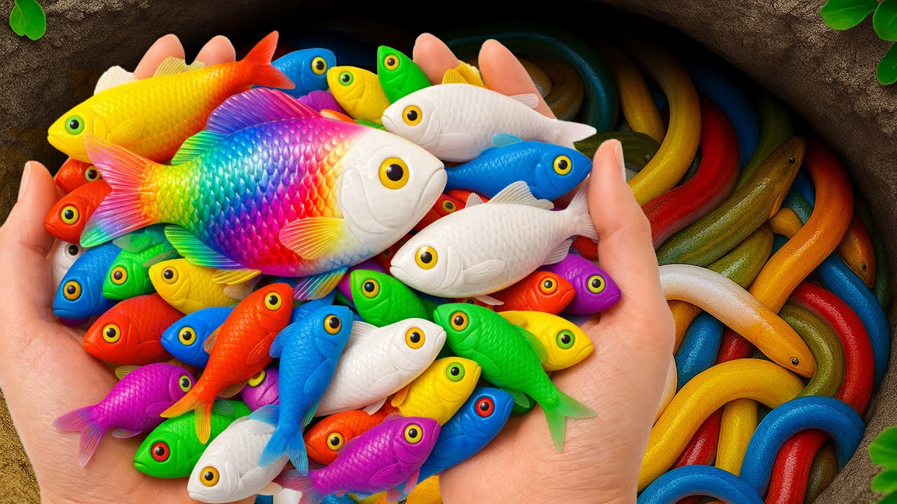 Catch Beautiful Ornamental Fish In Tiny Pond, Freshwater Batfish, Mini Koi, Galaxy Guppy, Eel, Carp