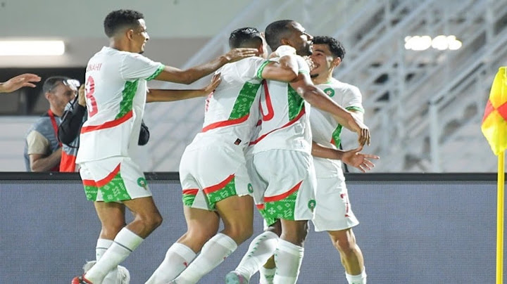 Maroc vs Bénin (1-0) Ayoub EL KAABI but de coup de pied à vélo