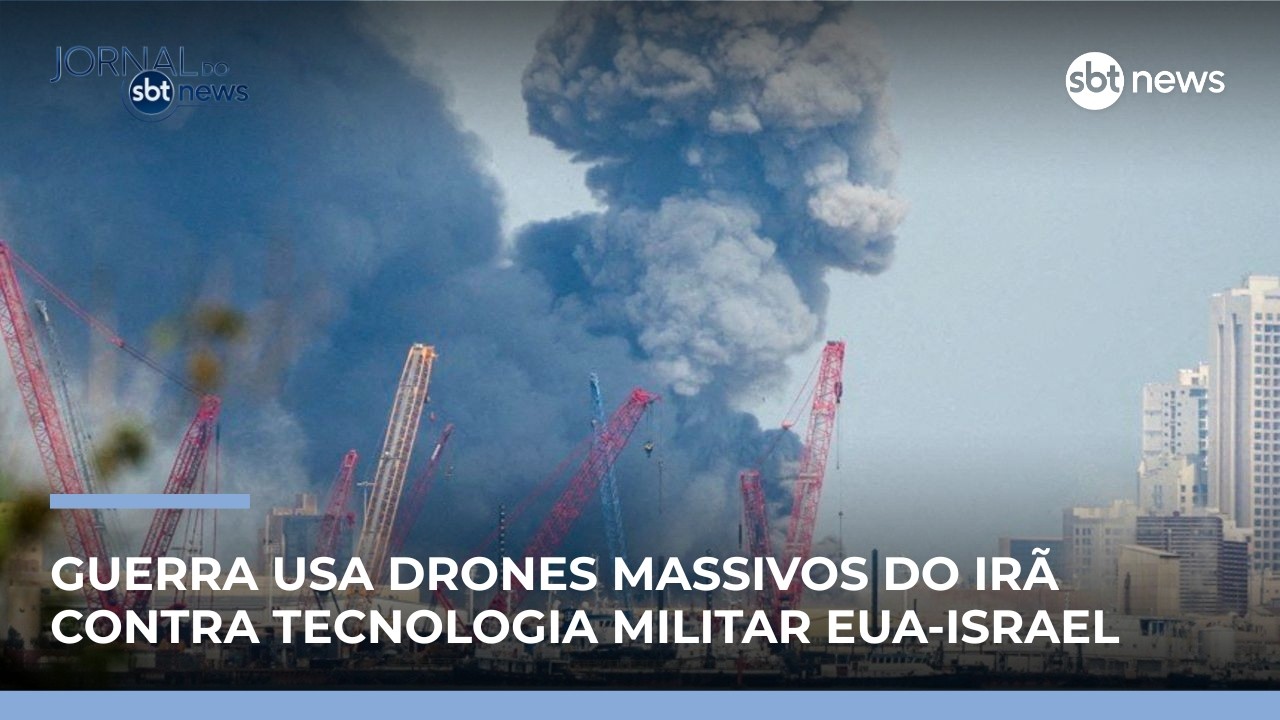 Guerra no Oriente Médio vira conflito dominado por drones e mísseis | #JornaldoSBTNews