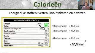 Bio - Calorieën Of Kj Uit Energierijke Stoffen - Voedsel