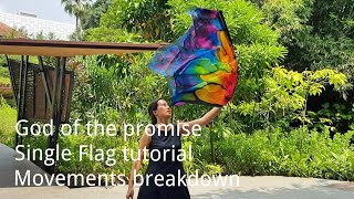 Celebrity God of the promise | Elevation worship | Single flag tutorial movements breakdown Wealth