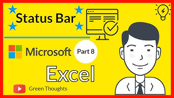 Status Bar in Excel | How to Use Status Bar in MS Excel | Excel Tutorial Part 8