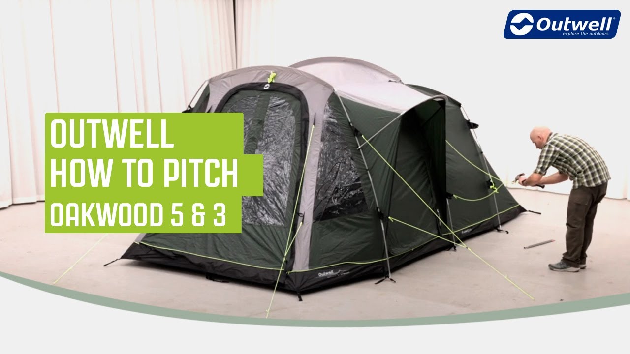 Pitching the Oakwood 5 & 3 Outwell 2022 YouTube