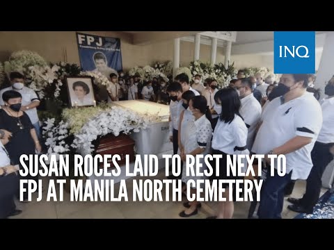 Susan Roces laid to rest next to FPJ at Manila North Cemetery