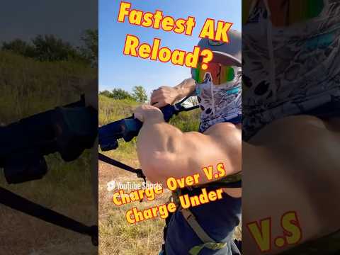 Overhand VS Underhand Charge: FASTEST AK Reload?​⁠  #shorts