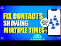 How To Fix Contacts Are Showing Multiple Times On Android (Merge Contacts)