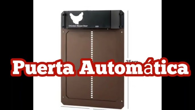 2022 Nueva puerta automática de gallinero Toda la puerta de aluminio Puerta  de gallinero con detección de luz Puerta de gallinero Puerta de gallinero  automática multimodo, Brown-murr