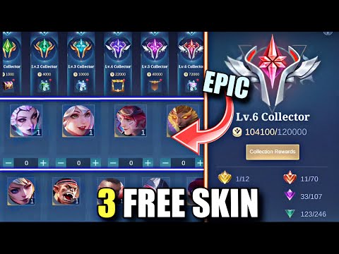 GET 3 FREE EPIC, SPECIAL SKIN FROM COLLECTION SYSTEM | MOBILE LEGENDS