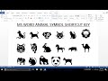 MS Word Shortcut key for Animal Symbol| Quick Way to Insert Animal Symbols #mswordtips