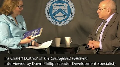 Ira Chaleff with Dawn Phillips at the OCC