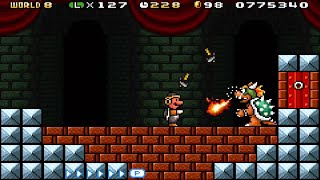 Super Mario Advance 4: Super Mario Bros 3 (2003)  World 8 Bowser's Castle [THE END]