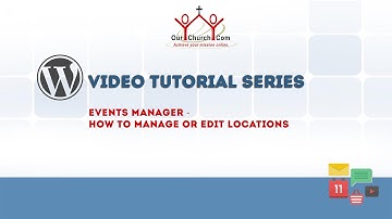 Events Manager - How to manage or edit locations