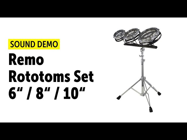 REMO 10 Inch Roto Tom Track Pack Drum Mounting REMO 10-Inch Roto Tom ...