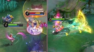 Sanrio Angela Heartstring and Collector Angela Floral Elf Skin Gameplay!!​ Mobile Legends