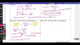 Law of Sines Ambiguous Case part 2