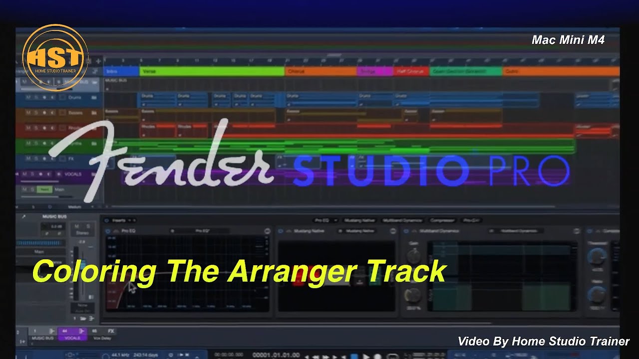Coloring The Arranger Track - Fender Studio Pro