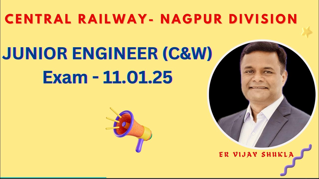 Junior Engineer JE C&W Paper Solution 11.01.25 NAGPUR Division -Central Railway