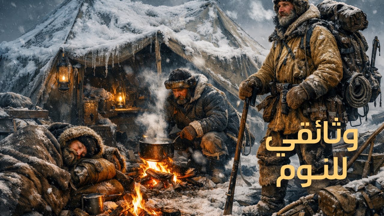 كيف نام المستكشفون الأوائل في القطب الشمالي وسط العواصف الثلجية؟ | وثائقي للنوم