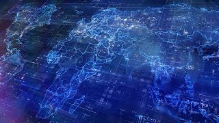 Hi-Tech World Map Stock Motion Graphics Profile