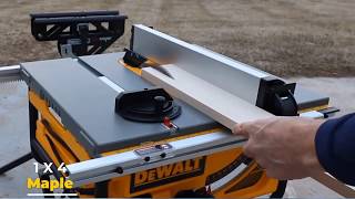 Table saw dewalt DW745 Demo - How to use dewalt table saw DW745 on Large pieces of Wood