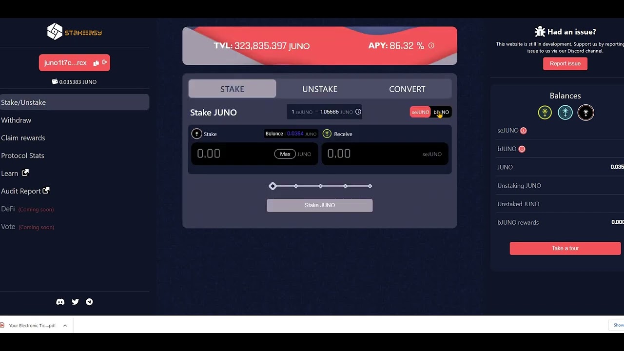 bJuno质押奖励太少，我把#10 矿的 C池撤了