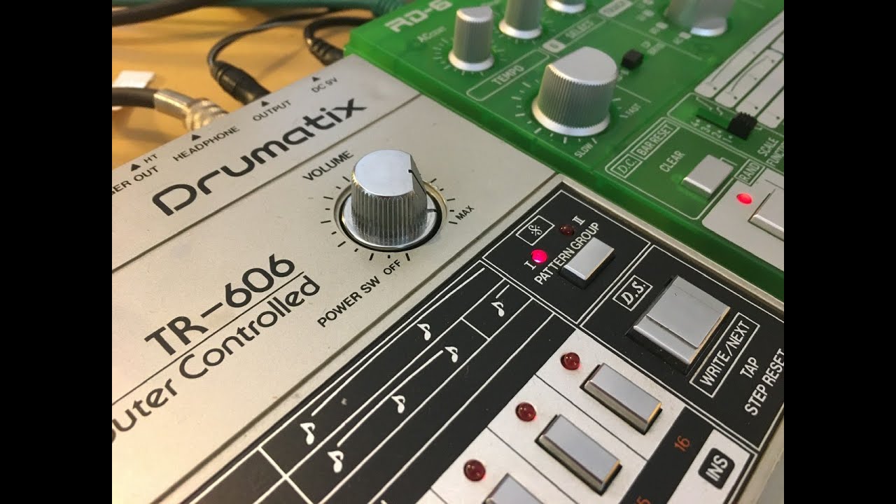 Behringer RD-6 Roland TR-606 Identical Patterns Comparison (no 