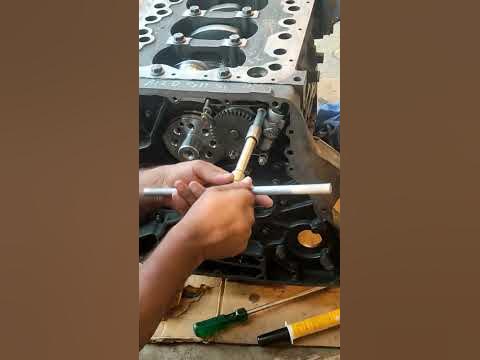 How to assemble oil pump in jcb engine || How to fit oil pump in engine