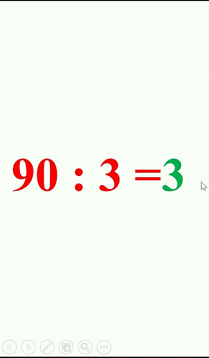 90 divide by 3 dividing tens by units without a calculator