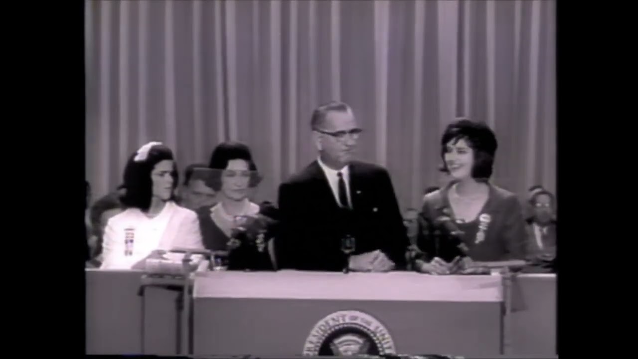 Hubert Humphrey Named as LBJ's Running Mate | Historic 1964 Democratic Convention Footage