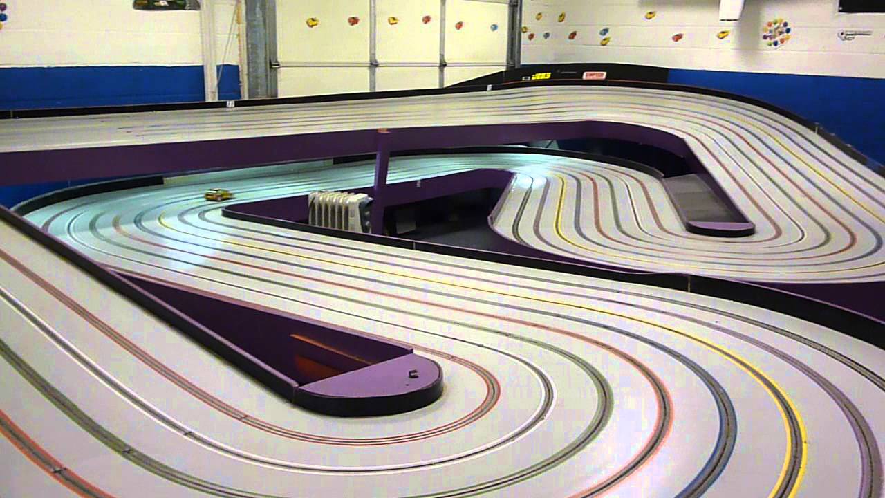 Losi Micro Rally on Slot car track (small track) YouTube