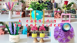 Diy 6 Easy Diy Crafts Tutorial In Single Videolyoutube