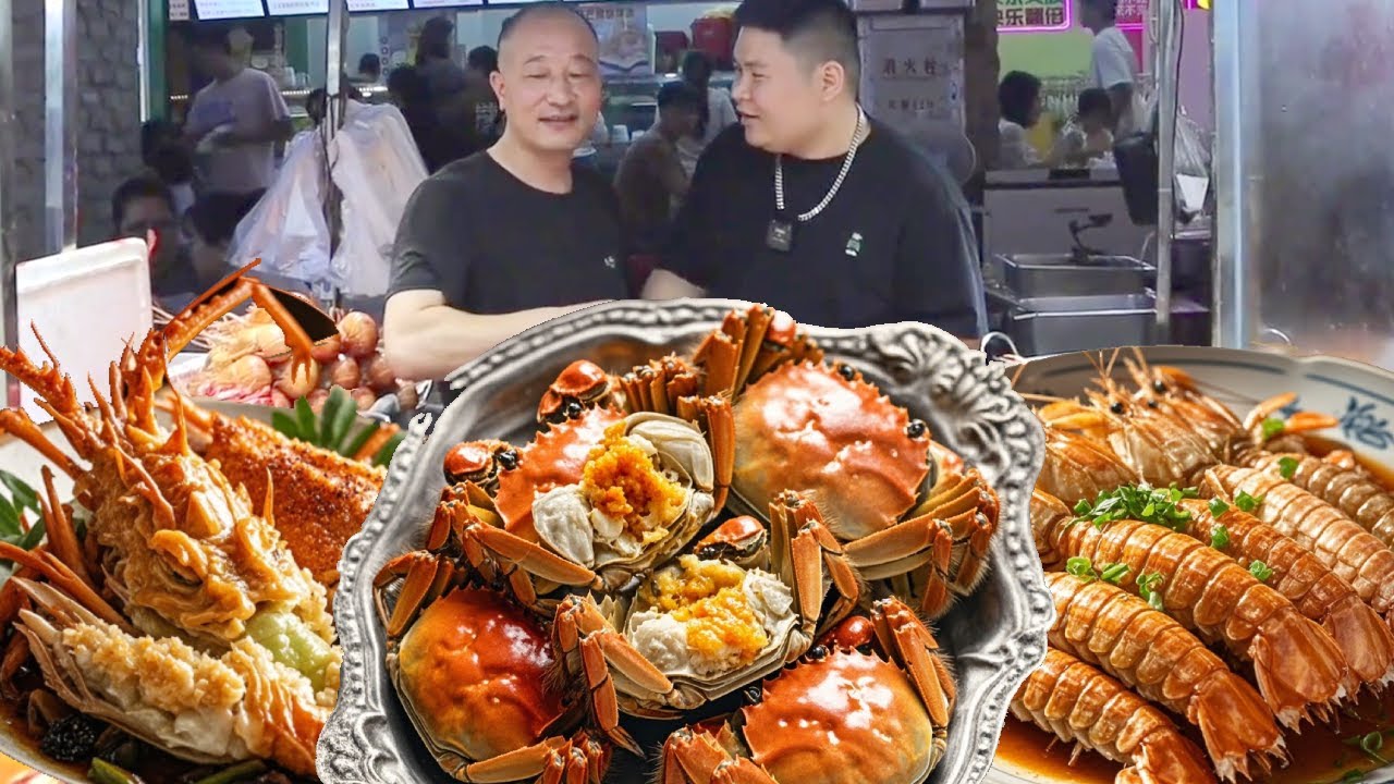 大胖花888在夜市报包摊吃海鲜自助！全场海鲜随便我吃！在这里大胖能吃回本么？【都市陈大胖】