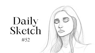 Portrait Sketch Using Procreate | Daily Sketch 52