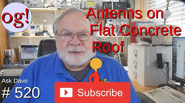 Antenna on Flat Concrete Roof (#520)