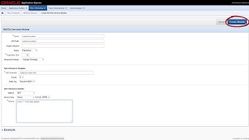 Create a RESTful web service in Oracle Database Cloud Service