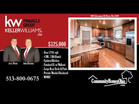 3 Bath Ranch in Crooked Tree 3060 Clubcommons Rd, Mason, OH home video tour