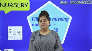 Fill in the missing numerals 21 to 30 | Number Counting for Nursery Kids | Maths Fun Activity