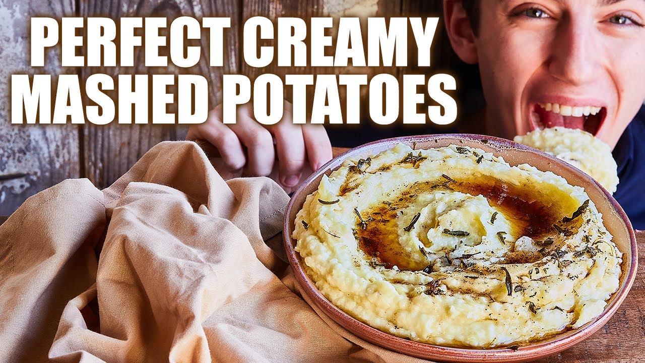 The Perfect Creamy Roasted Garlic Mashed Potatoes For Thanksgiving | Eitan Bernath