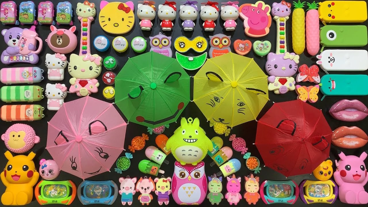 Festival of Colors !! Mixing Random Things Into Slime !! Satisfying Slime Smoothie #792