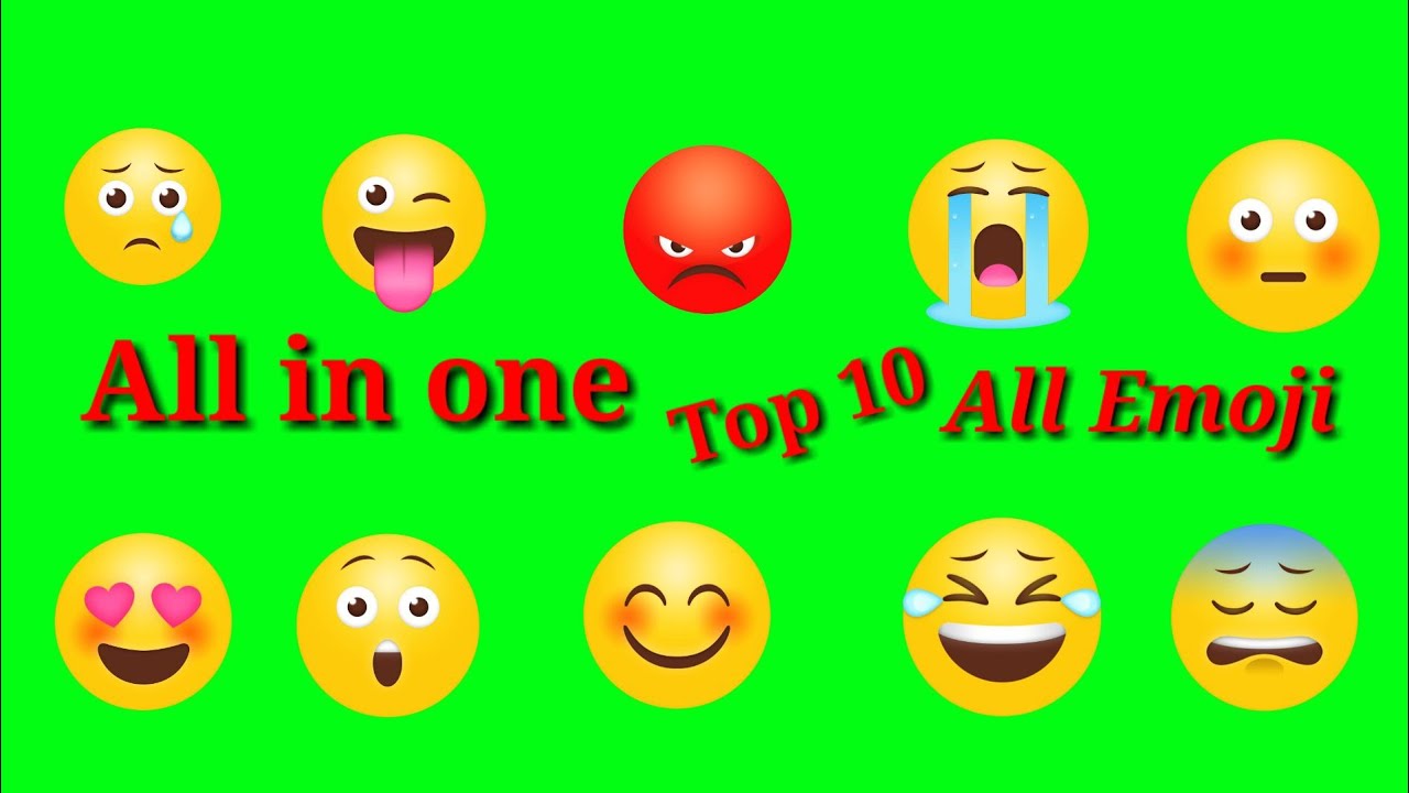animated emoji green screen emojis green screen effect YouTube