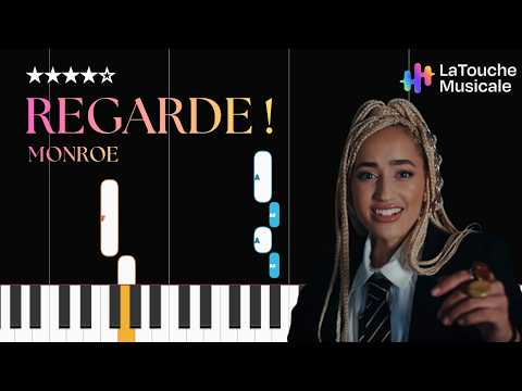Regarde ! - Monroe | EUROVISION FRANCE 2026 | Piano Tutorial