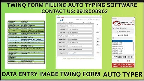 TwinQ Auto Form Filling Software Free Download | Smart Data Entry Auto Typing Tool for PC